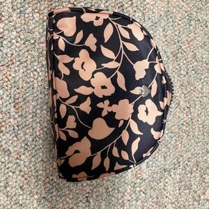 Kate Spade Black and Pink Floral Key & Card Holder